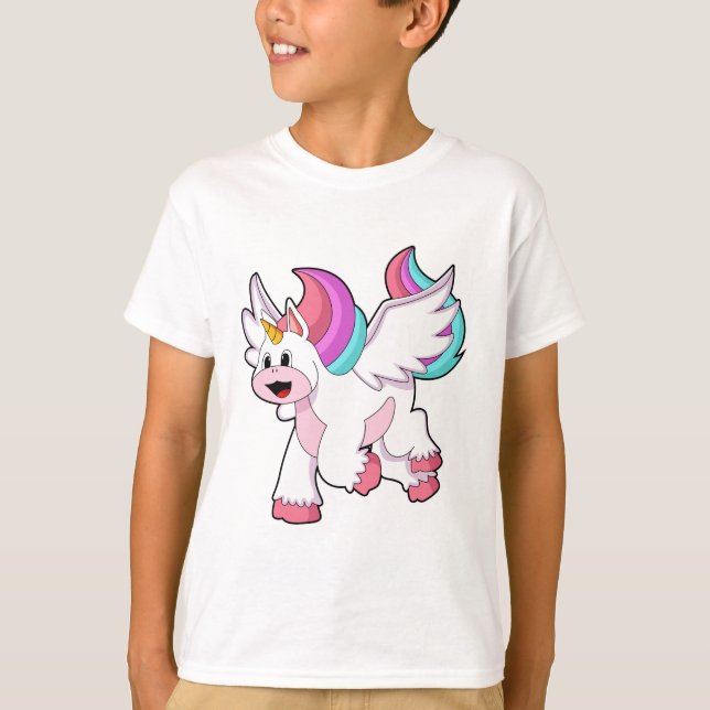Unicorn with Wing.PNG T-Shirt (Vorderseite)