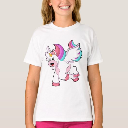 Unicorn with Wing.PNG T-Shirt (Vorderseite)