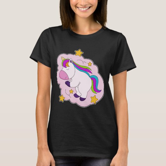 Unicorn Wolken T-Shirt (Vorderseite)