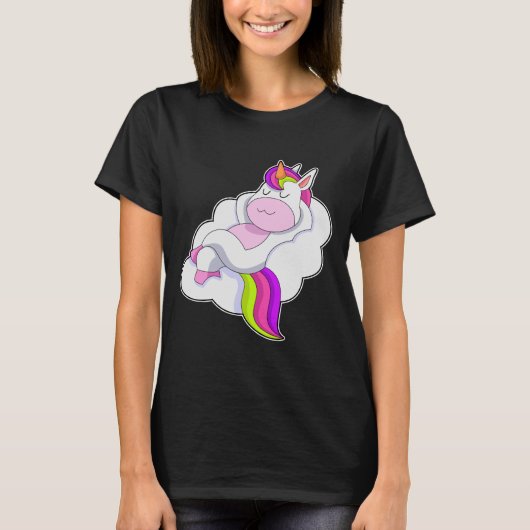 Unicorn Wolken T-Shirt (Vorderseite)