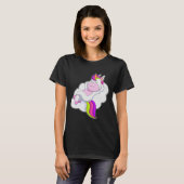 Unicorn Wolken T-Shirt (Vorne ganz)