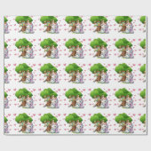 Unicorn & Woodland Friends Wrapping Paper Niedlich Geschenkpapier (Flach)