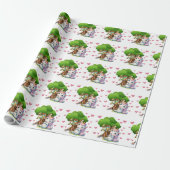Unicorn & Woodland Friends Wrapping Paper Niedlich Geschenkpapier (Ungerollt)