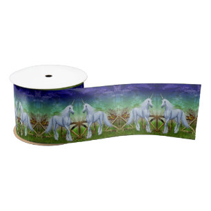 Unicorn Woodland Tor Fantasy Horn von der Leventin Satinband