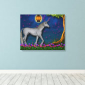 Unicorn World Wrapped Canvas Leinwanddruck (Insitu (Holzboden))
