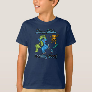 Unicorn Writer - bald kommen! T-Shirt