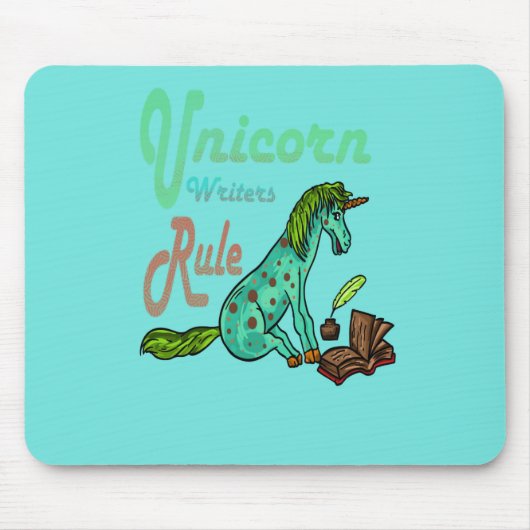 Unicorn Writer Rule Mousepad (Vorne)