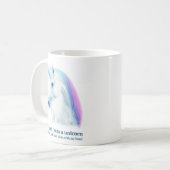 Unicorn-Wunsch-Tasse Kaffeetasse (Vorderseite Links)