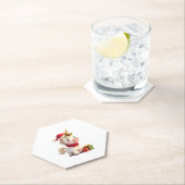 Unicorn Xmas Decoration Santa Unicorn Christmas T- Untersetzer (Vor Ort)