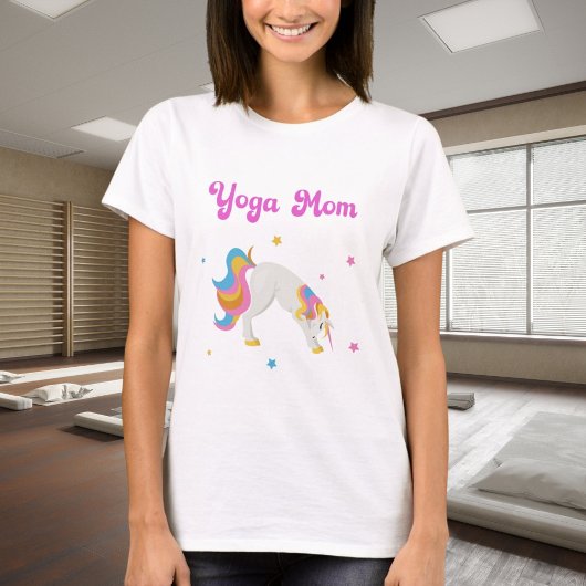 Unicorn Yoga Posen niedlich Yoga Mama T-Shirt