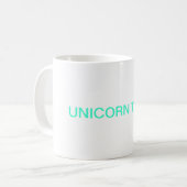 Unicorn zerreißt Tasse (Vorderseite Links)