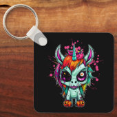 Unicorn Zombie Zombiecorn Horror Charakter Gothic Schlüsselanhänger (Vorderseite)