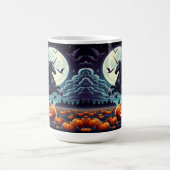 Unicorn Züchten Spooky Halloween Pumpkin Kaffeetasse (Mittel)