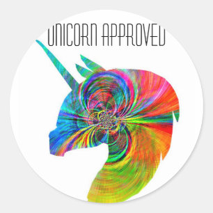 Unicorn-zugelassener Aufkleber
