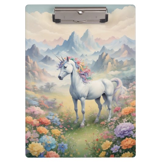 Unicorn-Zwischenablage Klemmbrett (Vorderseite)