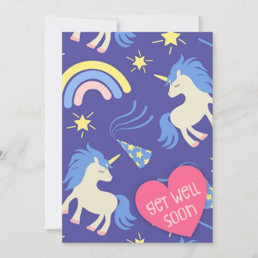 Unicornio feliz ankündigung (Vorderseite)