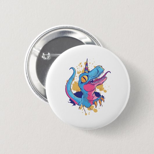 Unicornisaurus Button (Vorne & Hinten)