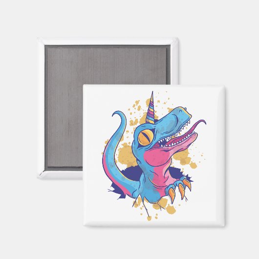 Unicornisaurus Magnet (Vorderseite/Rückseite)