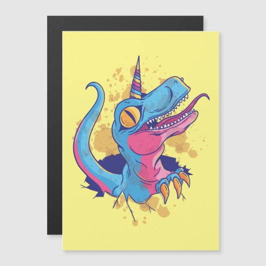 Unicornisaurus Magnetkarte (Vorne/Hinten)