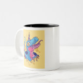 Unicornisaurus Zweifarbige Tasse (Vorderseite Links)
