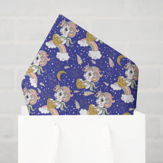 Unicorns And Rainbows Seidenpapier