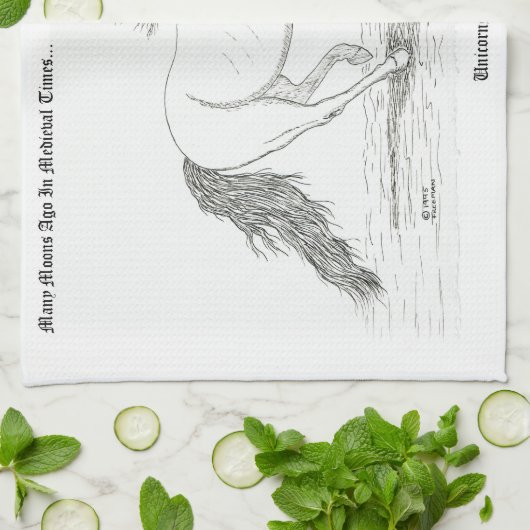 Unicorns Are Real Geschirrtuch (Gefaltet)