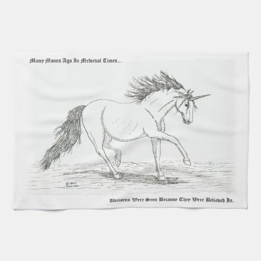 Unicorns Are Real Geschirrtuch (Horizontal)