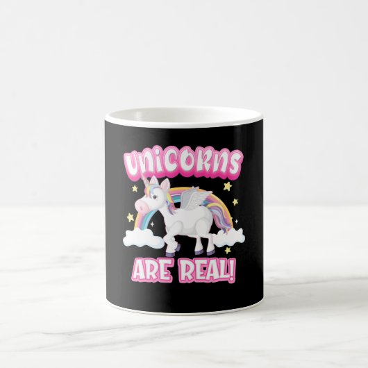 Unicorns Are Real Kaffeetasse (Mittel)