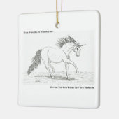 Unicorns Are Real Keramikornament (Links)