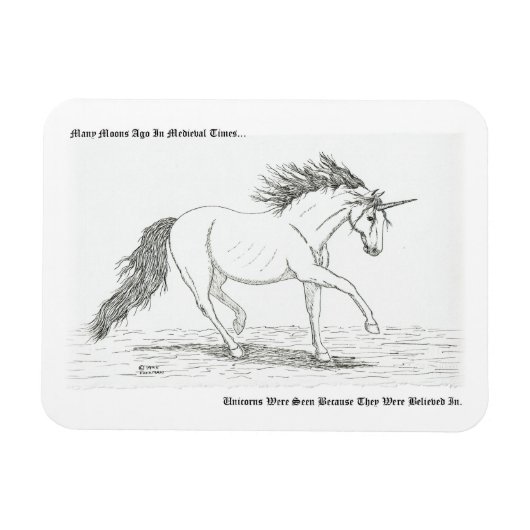 Unicorns Are Real Magnet (Horizontal)