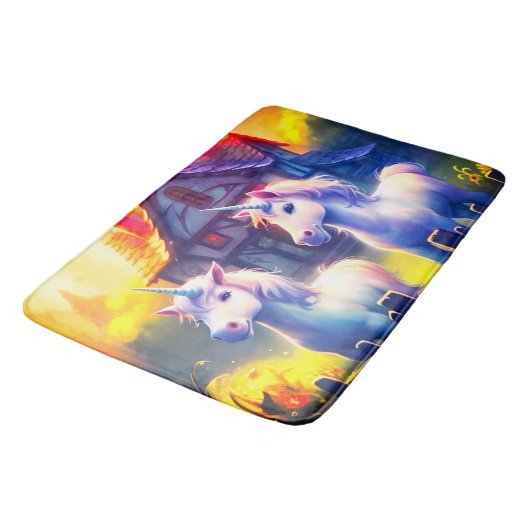 Unicorns Badematte (Schrägansicht)