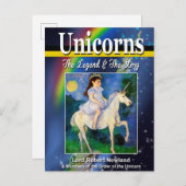 Unicorns Book Cover Postcard Postkarte (Vorne/Hinten)
