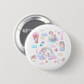 Unicorns Button (Vorne & Hinten)