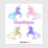 Unicorns Custom Cut Vinyl Stickers Aufkleber (Blatt)