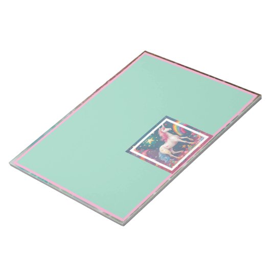 Unicorns Dreams Notepad Notizblock (angewinkelt)