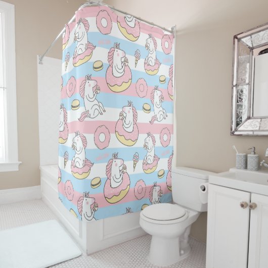 Unicorns Duschvorhang (Beispiel)