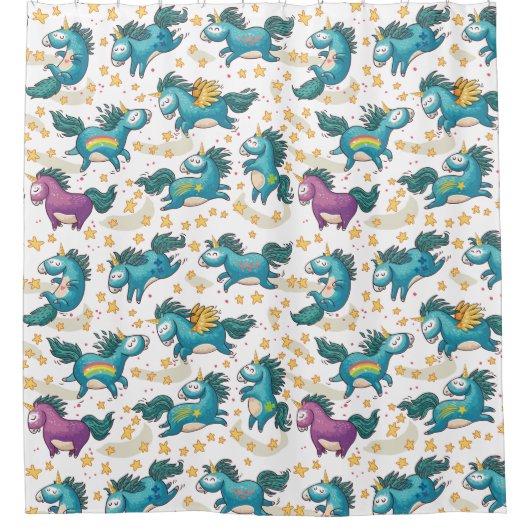 Unicorns Duschvorhang (Vorderseite)