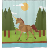 Unicorns Duschvorhang (Vorderseite)