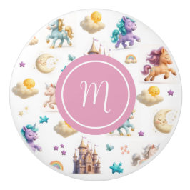 Unicorns & Fairytale Castle - Whimsiksaal Keramikknauf