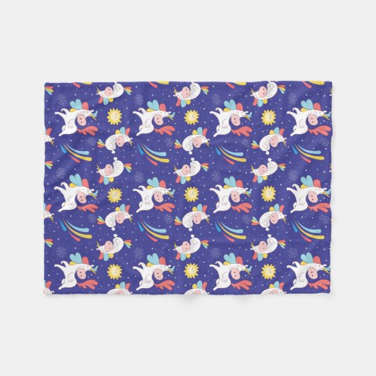 Unicorns Fleecedecke (Vorderseite (Horizontal))