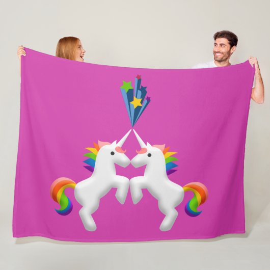 Unicorns Fleecedecke (Beispiel)