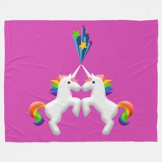 Unicorns Fleecedecke (Vorderseite (Horizontal))