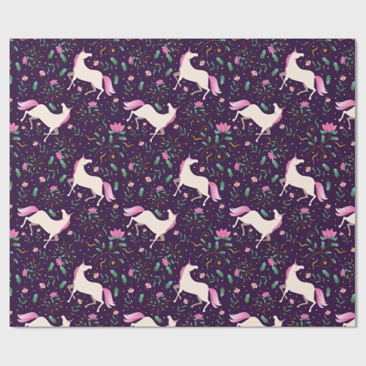 Unicorns Geschenkpapier (Flach)