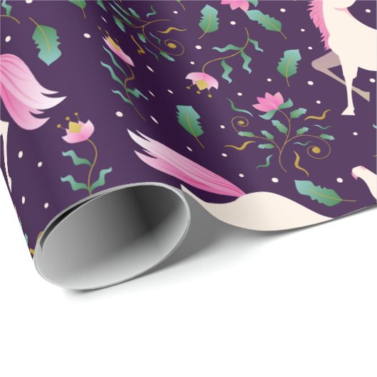 Unicorns Geschenkpapier (Rolleneckpunkt)