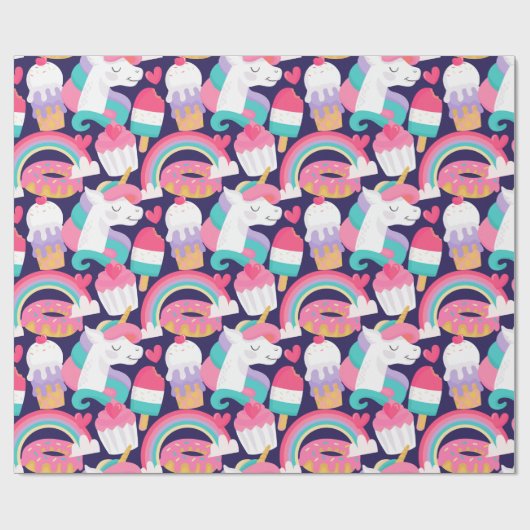 Unicorns Geschenkpapier (Flach)