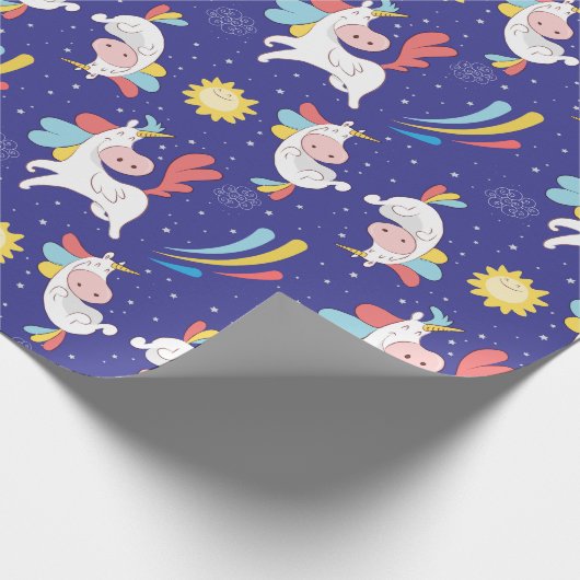 Unicorns Geschenkpapier (Ecke)