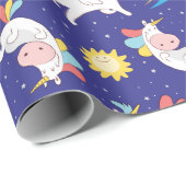 Unicorns Geschenkpapier (Rolleneckpunkt)