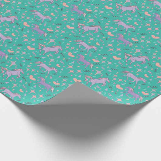 Unicorns Geschenkpapier (Ecke)