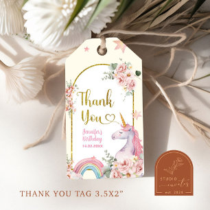Unicorns Girl's Gift Tags Geschenkanhänger