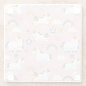 Unicorns Glasuntersetzer (Rückseite)